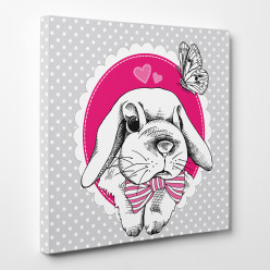Tableau toile - Lapin Cool 2