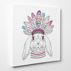 Tableau toile - Lapin Indien