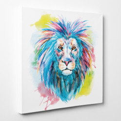 Tableau toile - Lion Abstrait