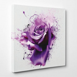 Tableau toile - Rose Abstrait 2