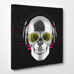 Tableau toile - Skull DJ 2