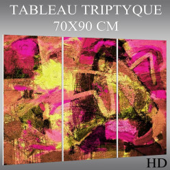 Triptyque Forex Abstrait