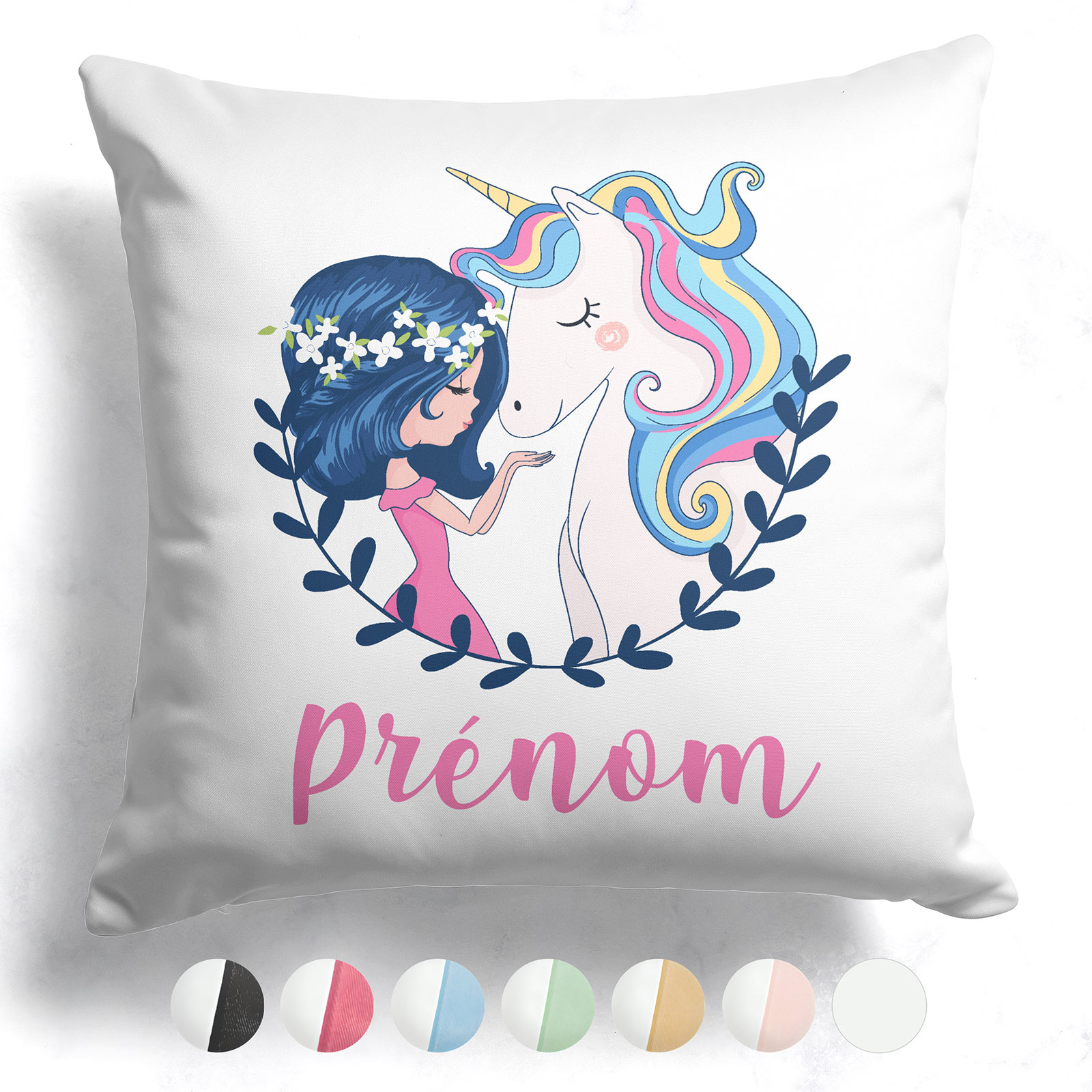 Coussin Vaiana Disney Pour Enfants Fille - Décoration Chambre 35x35 Cm, Doux 100% Polyester