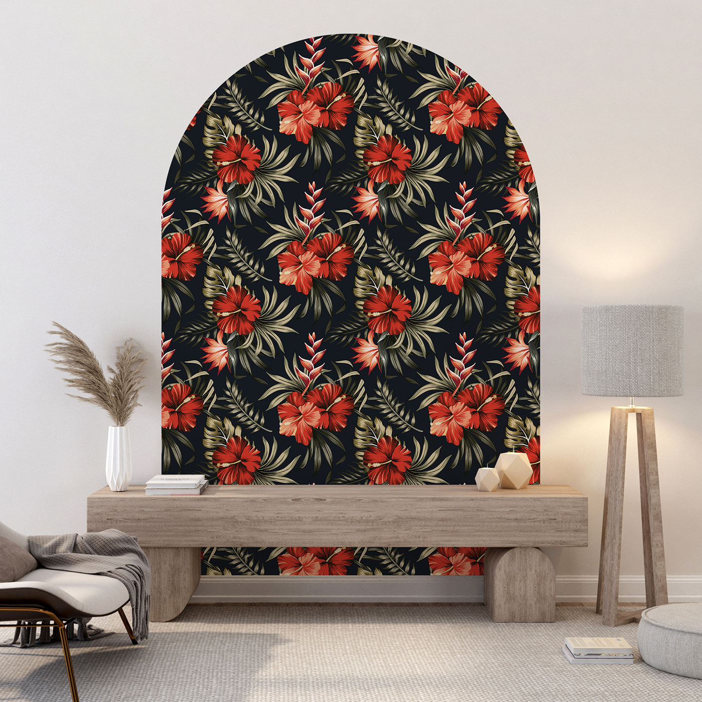 Grand Sticker Mural Tissu – Arche Multicolore – 94,5 X 78,7 Cm (neuf)