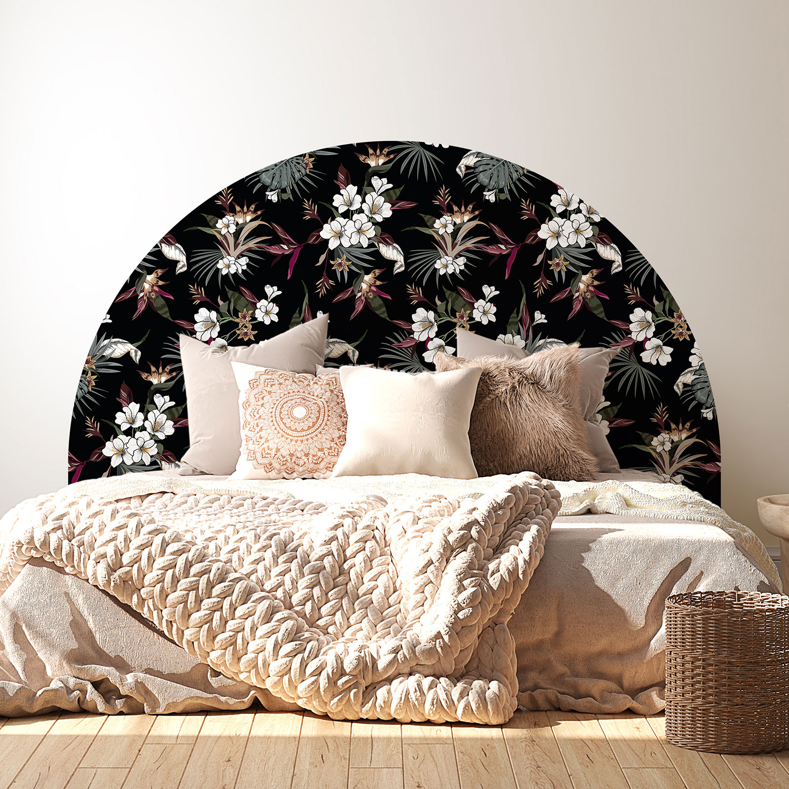 Sticker Mural Tête De Lit - Motif Arche élégant, Dimensions 180x130 Cm, Adhésif Mat (idéal Lits 140 Cm)