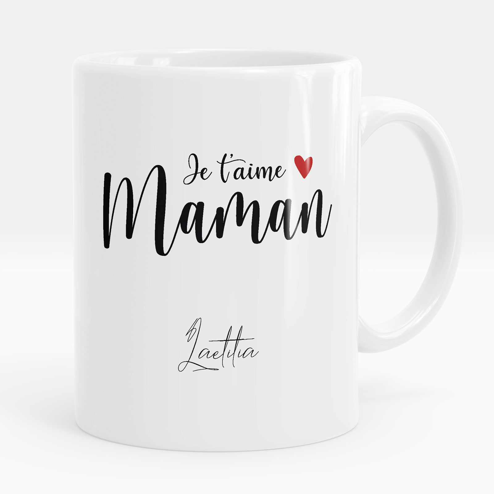 Mug - Tasse personnalisée - Maman je t'aime - Des prix 50% moins cher ...