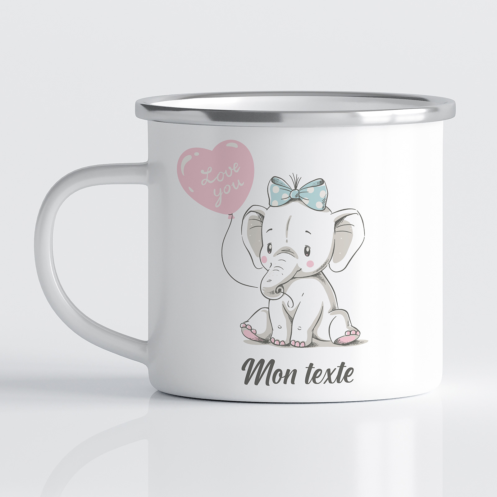 Mug Éléphant Porcelaine 500ml - Porte-sachet De Thé Intégré - Cadeau Original Pour Amateurs De Thé