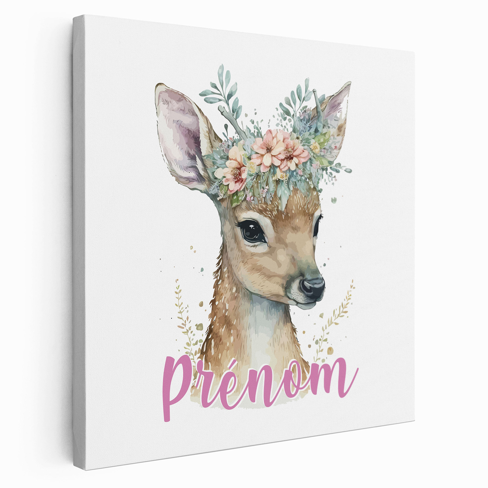 Cadre A5 Personnalisé Prénom Garçon - Thème Forêt, Style Scandi (neuf)