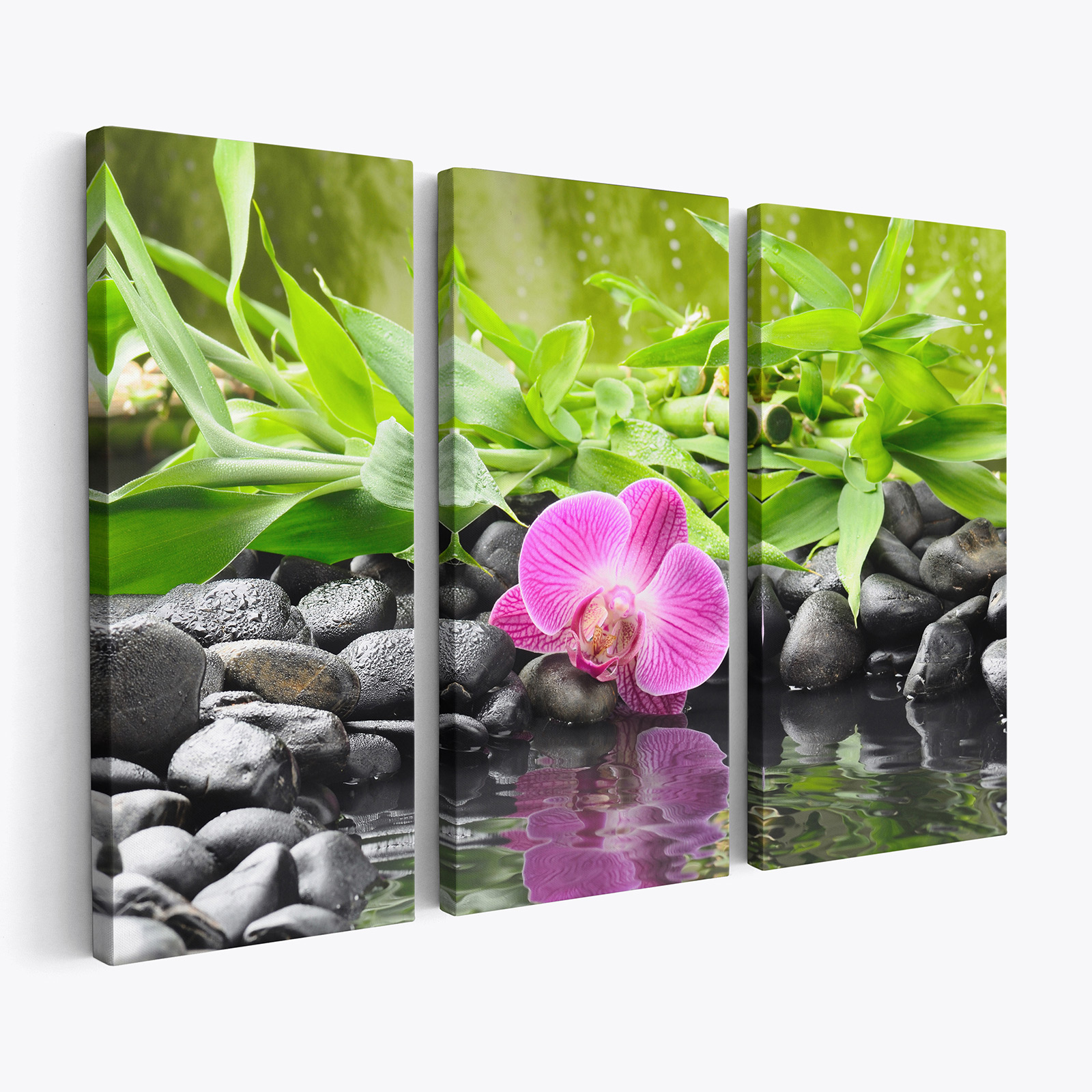 Tableau Sur Toile Fleurs Peintes à La Main - Style Minimaliste, Format 40x50 Cm, Toile Imperméable Haute Définition, Sans Cadre