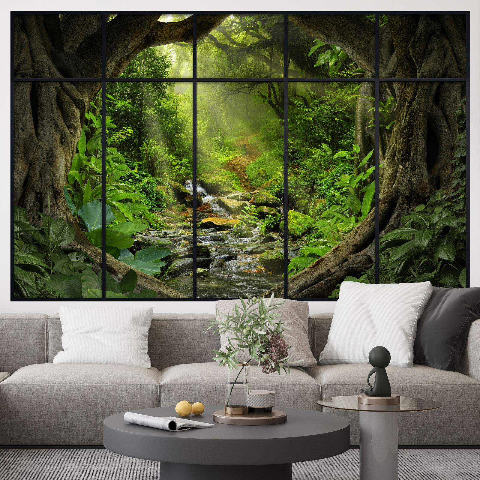 Stickers Trompe Loeil Plante