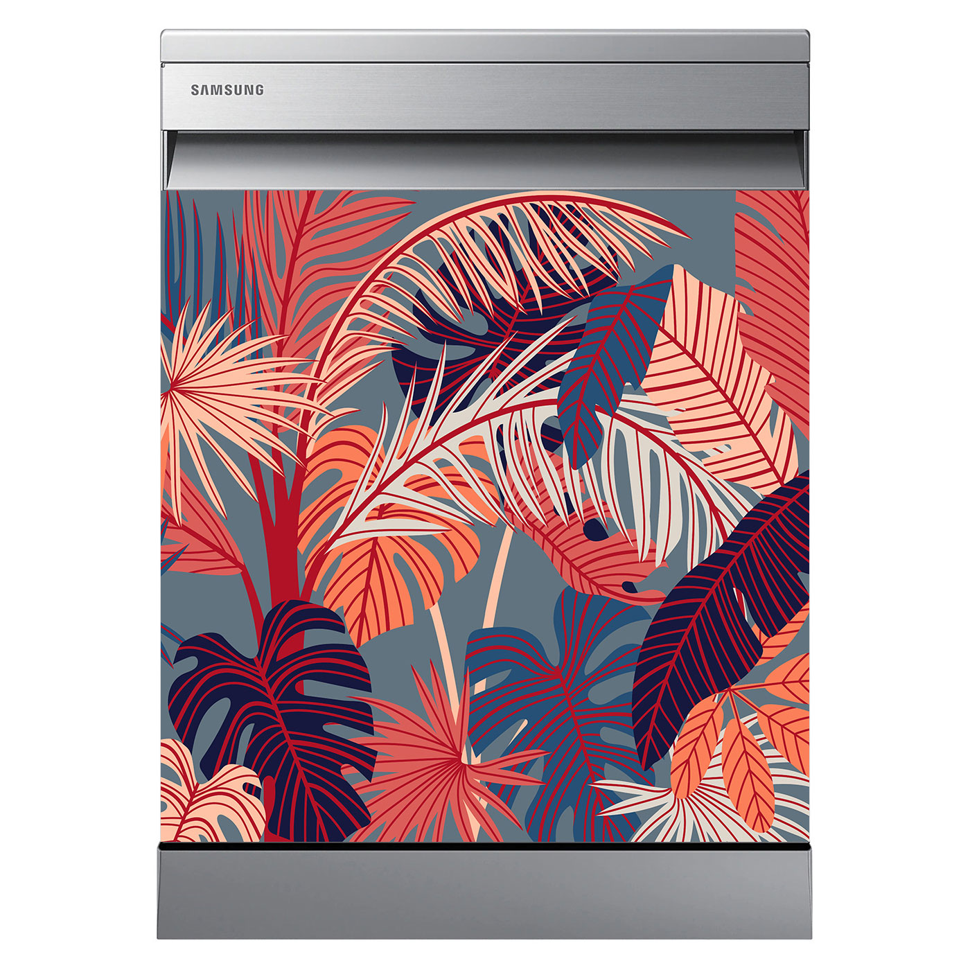 Oedim Autocollant Mural Lave-Vaisselle Furgo Hippie Noir 75x85 Cm