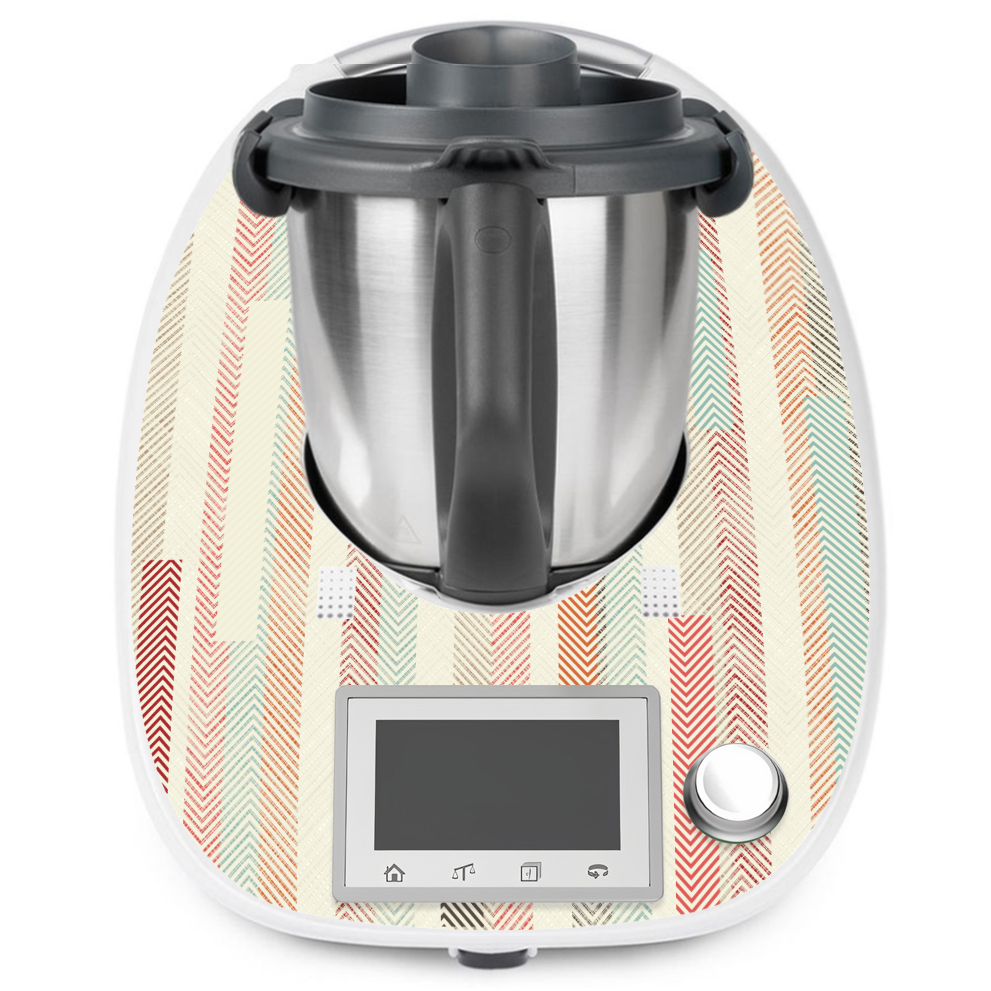 Finest Folia Deko Aufkleber kompatibel mit Küchenmaschine Thermomix TM5 TM6 Design Sticker Zubehör für Küchengerät wasserfest selbstklebend K154 (01 Küchenfee, Schwarz