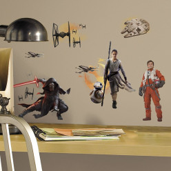 15 Stickers Géant Star Wars Le Réveil de la Force