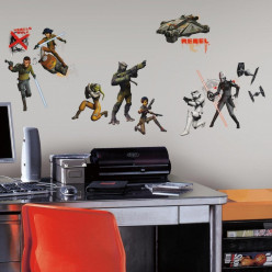 17 Stickers Géant Phosphorescent Star Wars Rebels