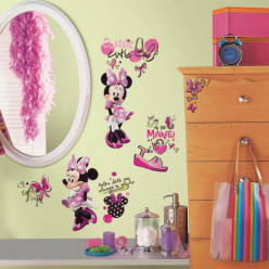 19 Stickers Fashionista Minnie Mouse Disney