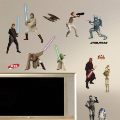 28 Stickers Star Wars Prélogie