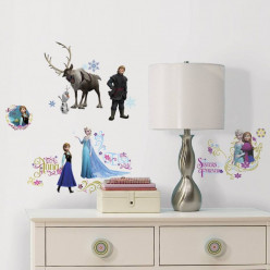 36 Stickers géant scintillant La Reine des Neiges Disney Frozen