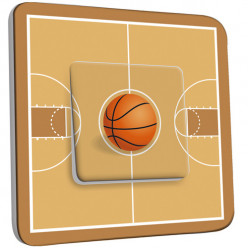 Interrupteur Décoré Simple Va et Vient - Basket-Ball 