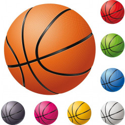 kit Stickers 8 ballons de basketball