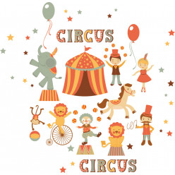 kit Stickers cirque
