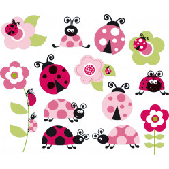 kit Stickers coccinelle