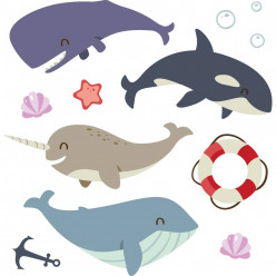 Kit Stickers marin