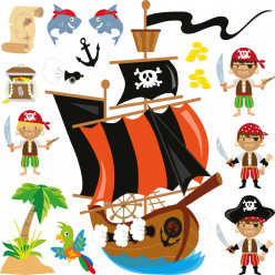 Kit stickers pirates