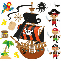 Kit stickers pirates