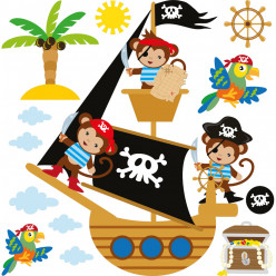 Kit stickers pirates