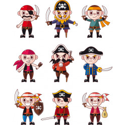 kit Stickers pirates