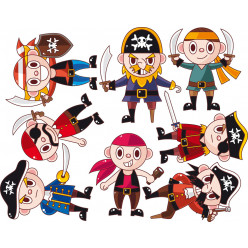 kit Stickers pirates