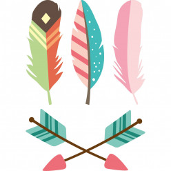 Kit Stickers plumes et flèches indiennes