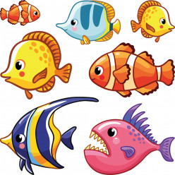 Kit Stickers poissons