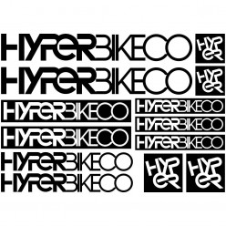 Kit stickers vélo hyper bike co