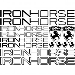 Kit stickers vélo iron horse bikes