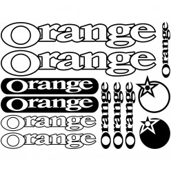 Kit stickers vélo orange bikes