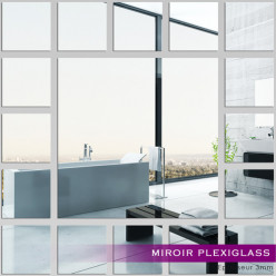 Miroir Plexiglass Acrylique - Carrés MiniMaxi