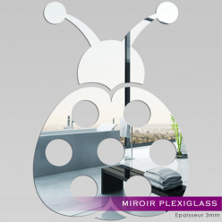 Miroir Plexiglass Acrylique - Coccinelle 