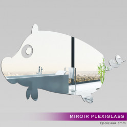 Miroir Plexiglass Acrylique Cochon