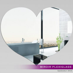 Miroir Plexiglass Acrylique - Coeur