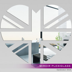 Miroir Plexiglass Acrylique - Coeur London
