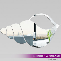 Miroir Plexiglass Acrylique - Coquillage 