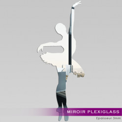Miroir Plexiglass Acrylique - Danseuse de Ballet 1