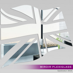 Miroir Plexiglass Acrylique - Drapeau Anglais