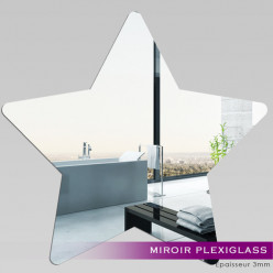 Miroir Plexiglass Acrylique - Etoile 3