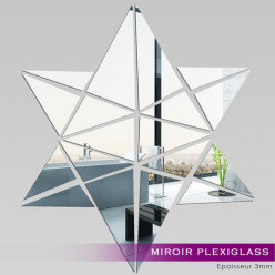Miroir Plexiglass Acrylique - Etoile Mosaïque