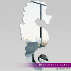 Miroir Plexiglass Acrylique - Hippocampe 