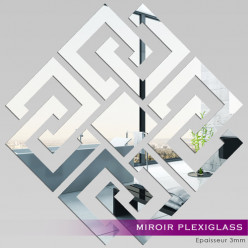 Miroir Plexiglass Acrylique - Losange design 2