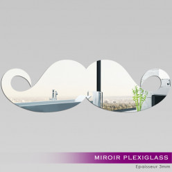 Miroir Plexiglass Acrylique - Moustache 2
