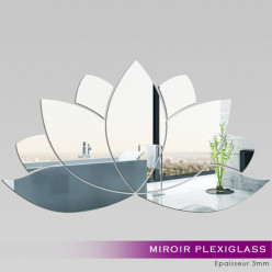 Miroir Plexiglass Acrylique -  Nénuphar 1